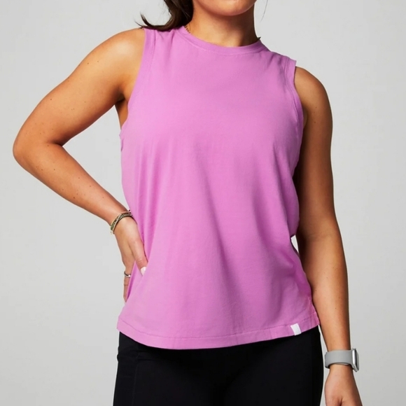Fabletics Tops - NWT Fabletics 100% Cotton Tank, Electric Orchid, Medium